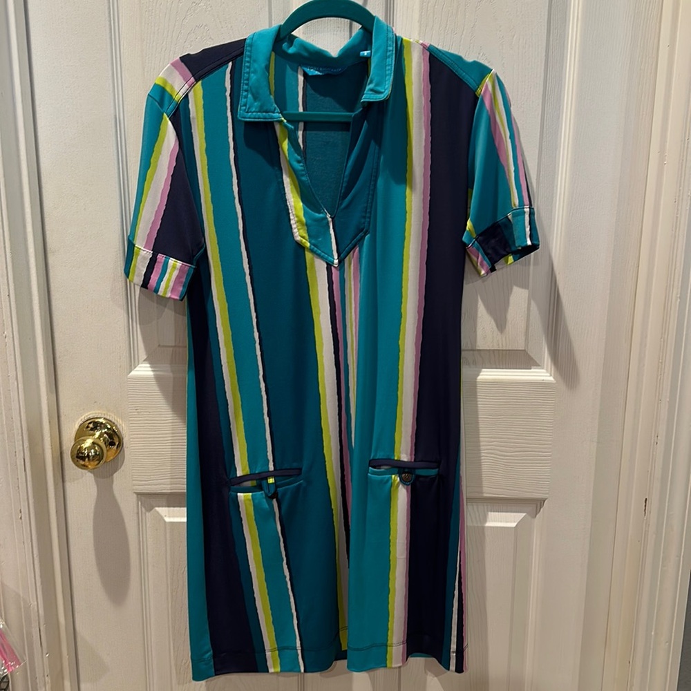 Tori Richard Honolulu Hawaii short sleeve Maxi Dress - show your stripes